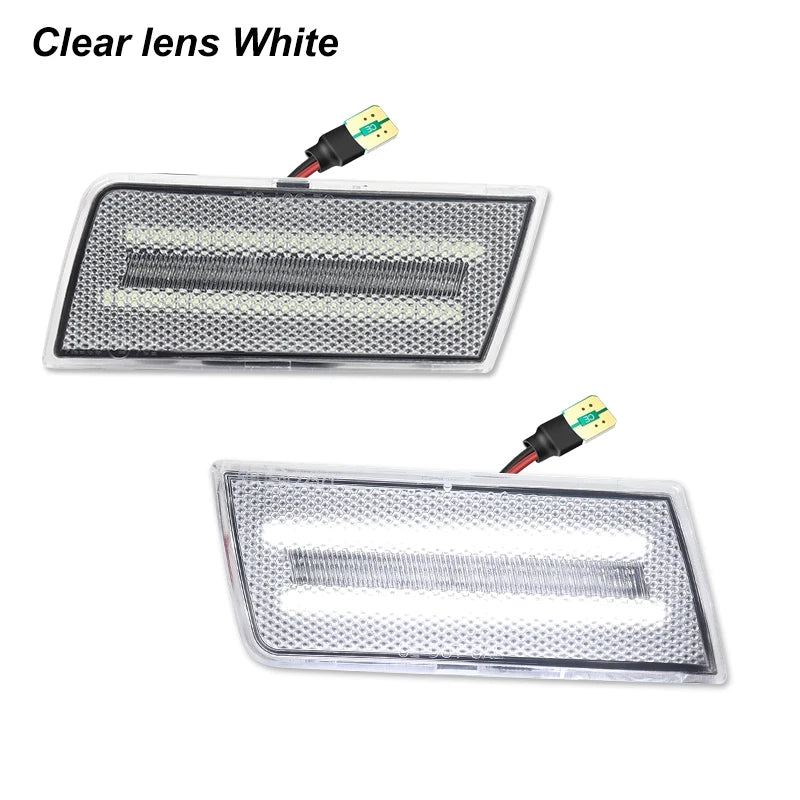 2PCS Car Accessories LED For Chrysler 300 300C Front  Side Marker Parking Lights Assembly 2005-2010  OEM 4805860AA 4805861AA