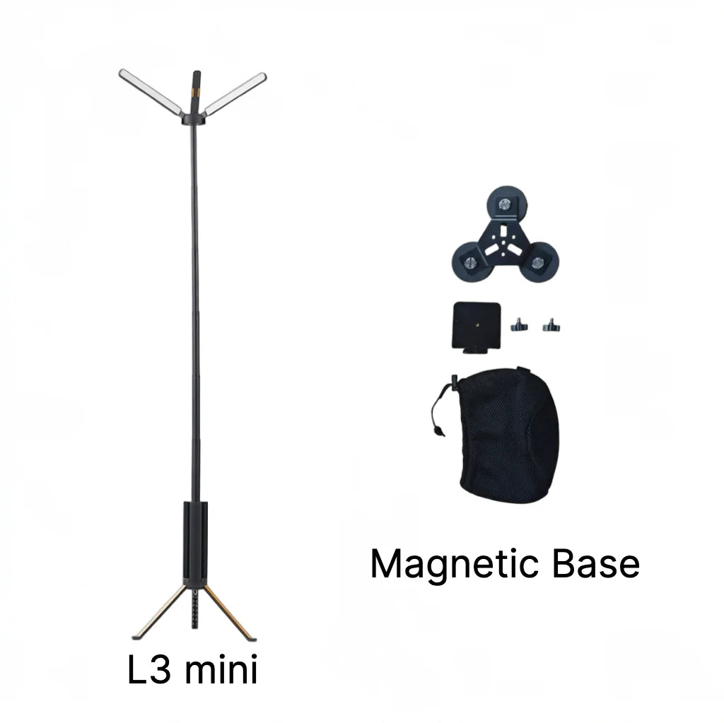 Telescopic Camping Light 15600mAh Rechargeable Lantern, Waterproof Collapsible Outdoor LED Flashlight for Hiking Tent