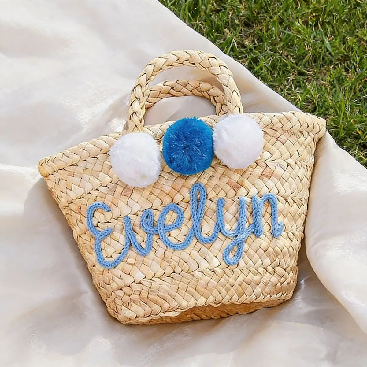 Personalized Straw Bridesmaid Tote Bag, Custom Beach Bag, Bachelorette Party Gift Bag, Gift Package, Gift Basket Tote