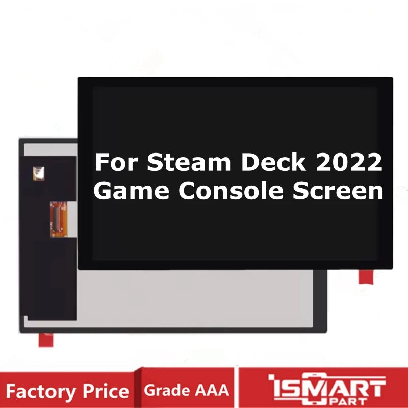 7 inch For Steam Deck 2022 Game Console LCD Display with Touch HD Screen Digitizer Full Assembly Replacement Parts