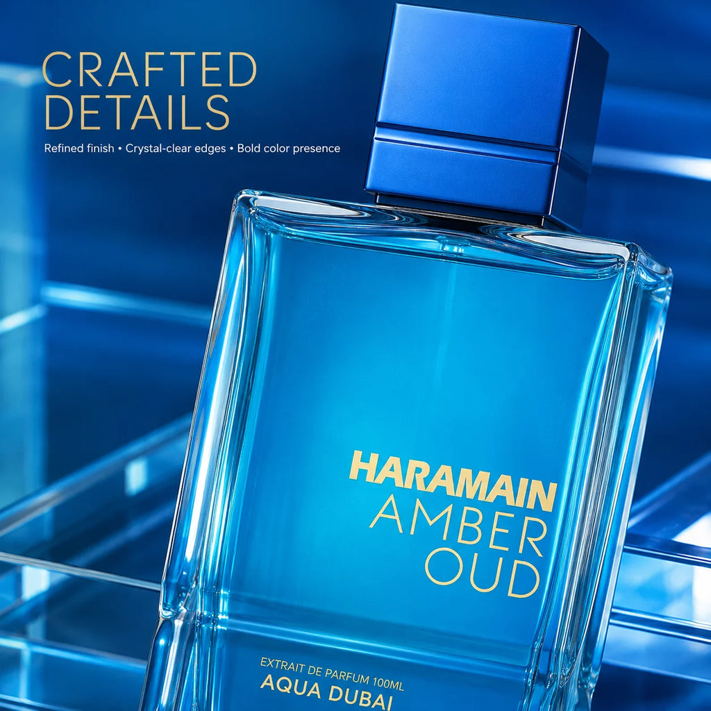 Al Haramain Unisex Extrait de Parfum – Fresh Aqua Amber Oud Fragrance with Clean Citrus, Marine & Floral Notes for Daily Wear, Office & Gifting – 60ml / 2.5 Fl Oz
