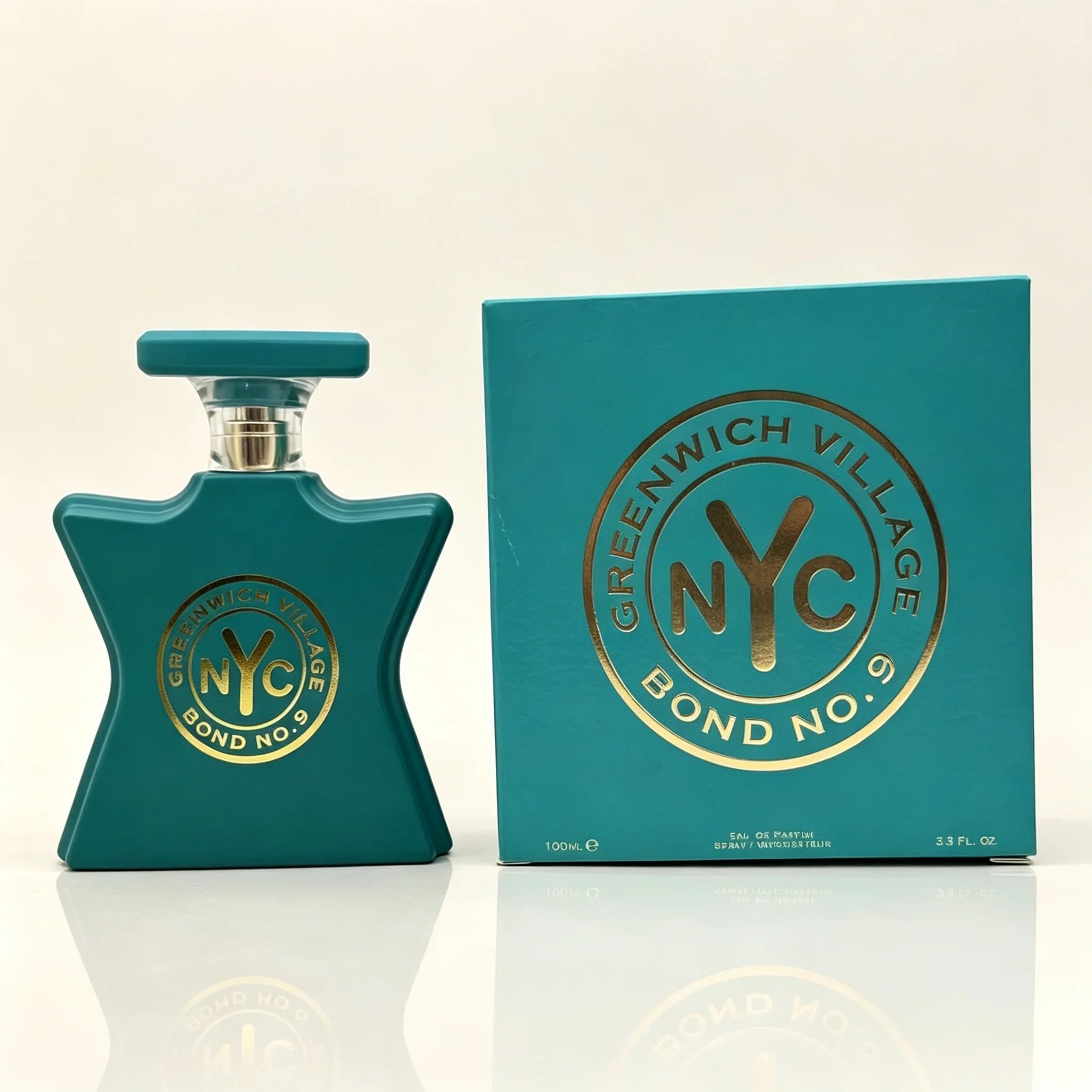 Long Lasting Greenwich Village Unisex Perfume Bond No.9 Fresh Citrus Woody Scent Matte Teal Star Bottle Luxury Matching Gift Box 100ml