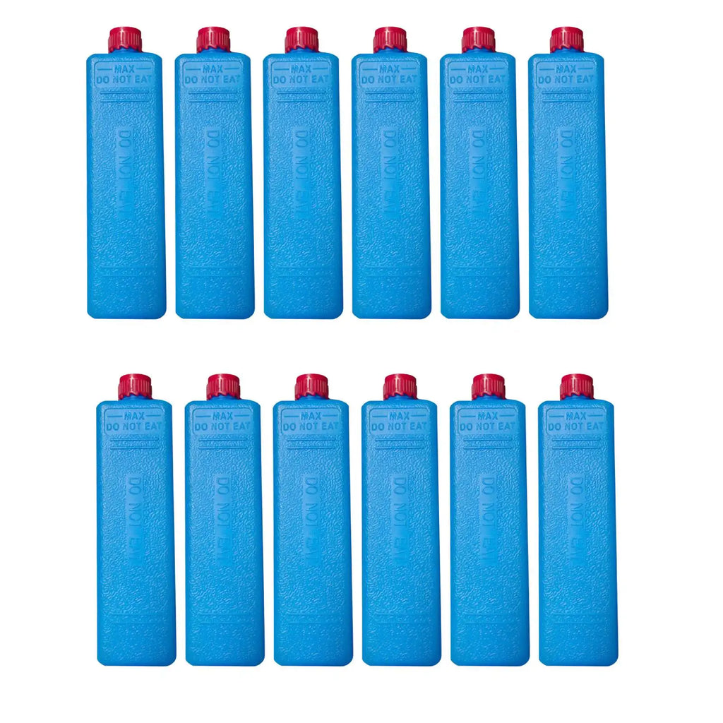 6 Pieces Reusable Ice Packs for Food Drink Cooling Ice Blocks for Hiking Picnic Beach Travel Ice Freezer Blocks Ice Brick Packs