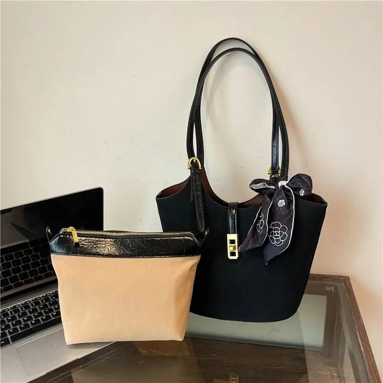 Women's Genuine Leather Handbags Bucket Bag Fashion Tote Small to Big Luxury Quality Designer Lady's Hand Bags