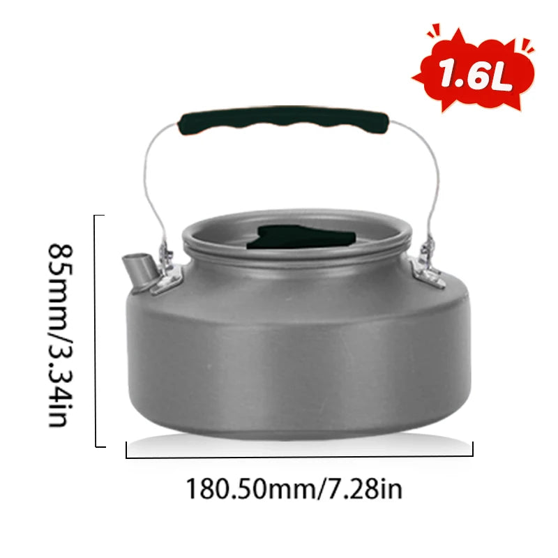 Pandatour Camping Cooking Aluminum Outdoor Travel Tableware Non-Stick Pots Assorted Folding Tourism Cooker Cookware Equipment