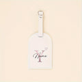Custom Name Tag - Elegant Font Engraving Name/Initials, PU Material - Wedding,Birthday, Travel Gift - Customizable Letter (A-Z)