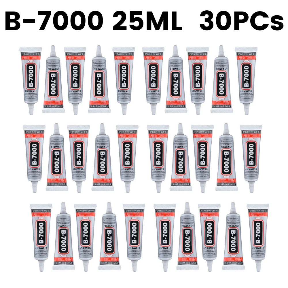FIXWANT B-7000 New Formula 15ML 25ML 50ML 110ML Wholesale Pack for Choosing Clear Contact Phone Repair Adhesive B7000