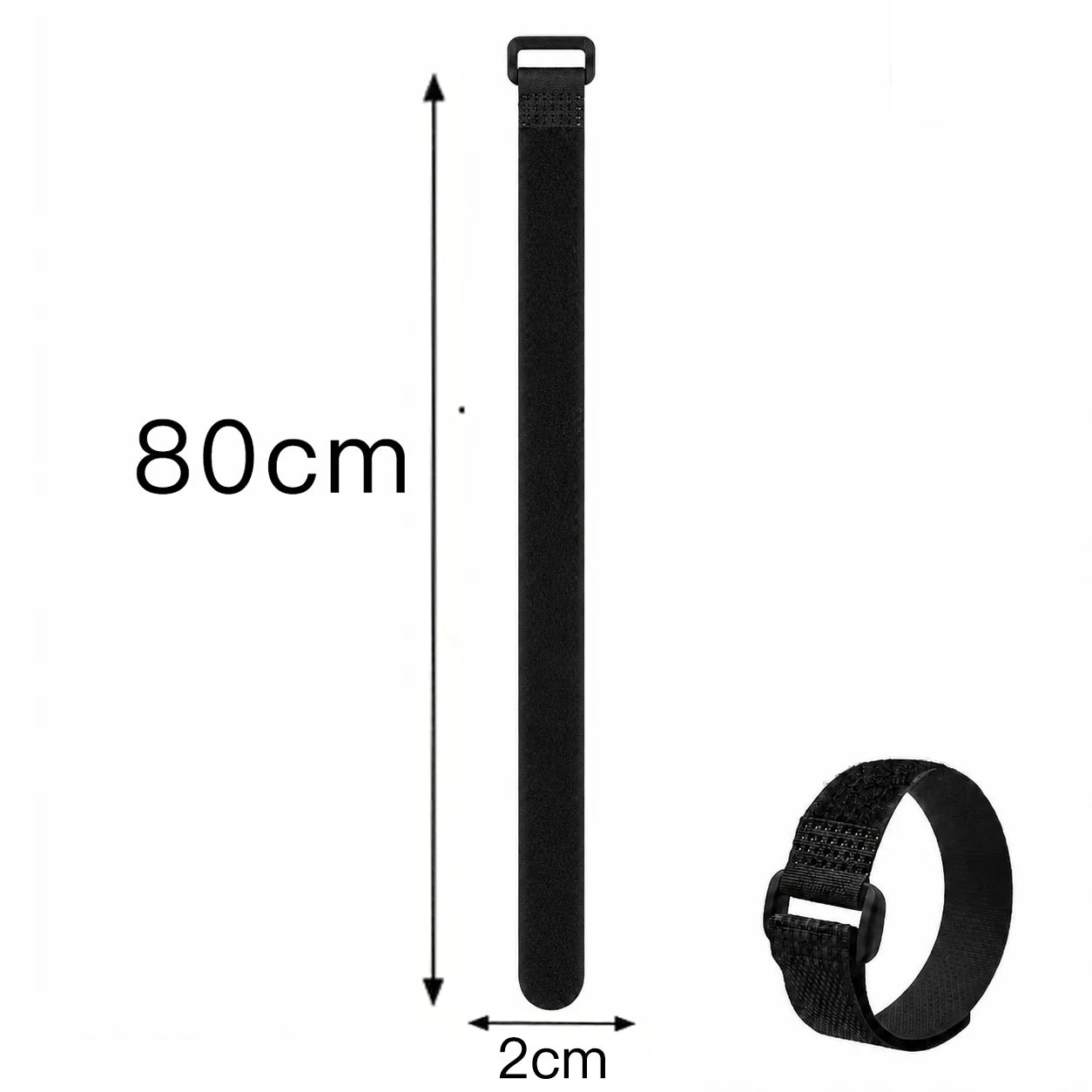 Velcros Straps Reusable Organizer Black Hook and Loop Nylon Fastener Cable Ties Adjustable Wire Wrapping Cable Cord Management