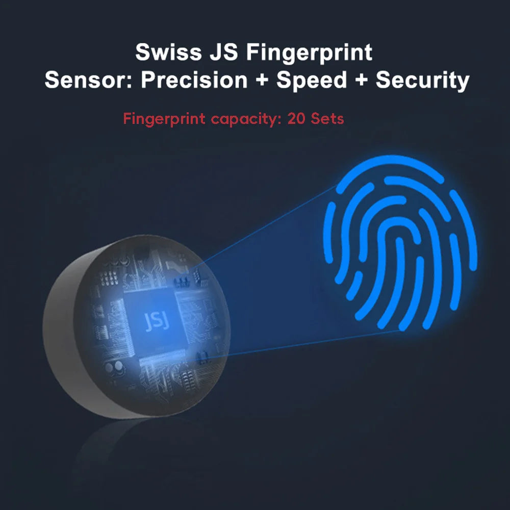 RAYKUBE ZW172 Tuya BLE Biometric Fingerprint Lock Keyless Cabinet Lock Smart Drawer Lock Anti-theft Lock Drill-Free Installation