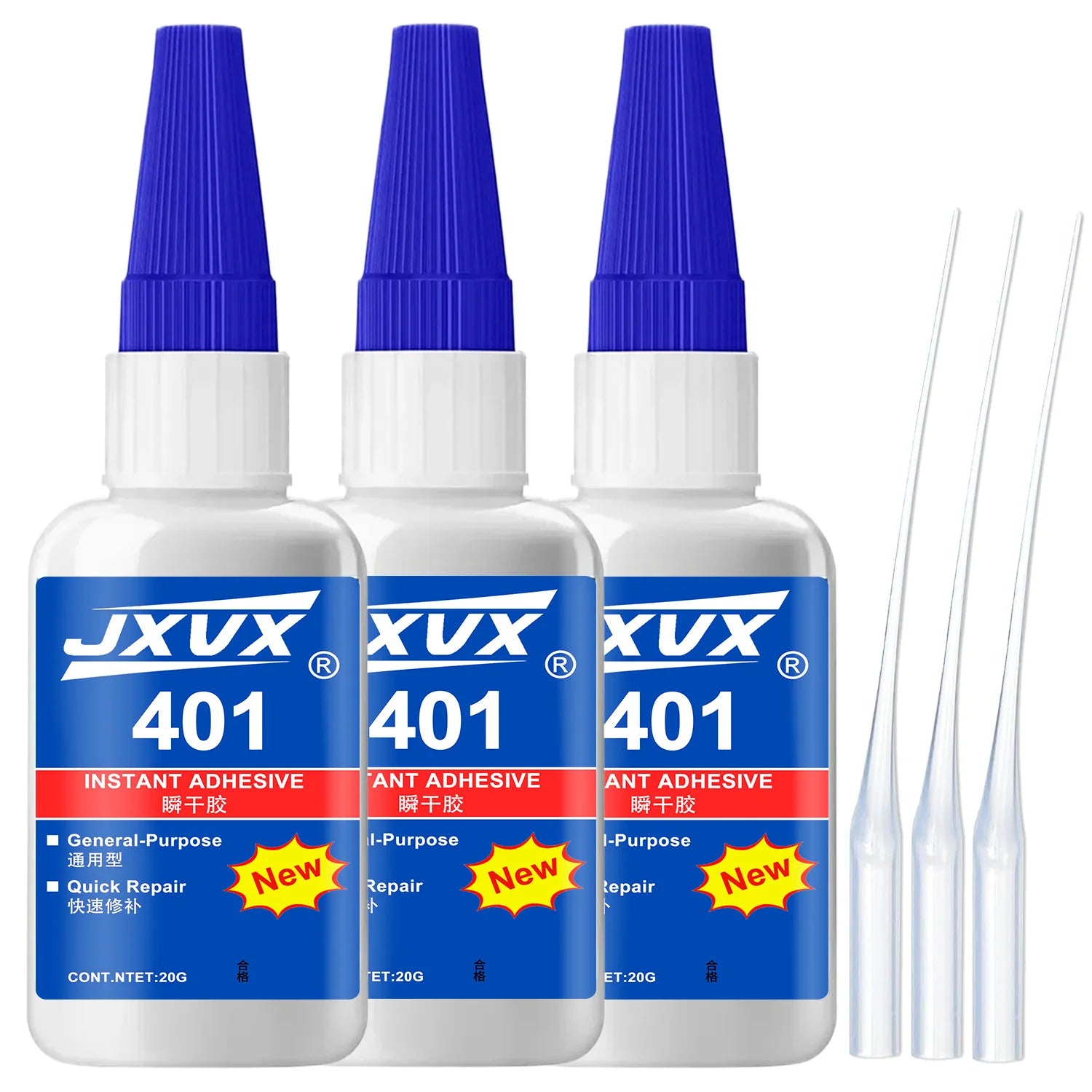 JXVX Super Glue for Cars and Trucks 20g - Heavy Duty Automotive Adhesive for Interior Exterior Trim, Badges, Bumpers, Decals.