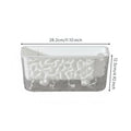 Automatic-Watering Planter Long-Lasting PET Material Transparent Plant Pot Rectangular Flower Pot Frosted Textured Design