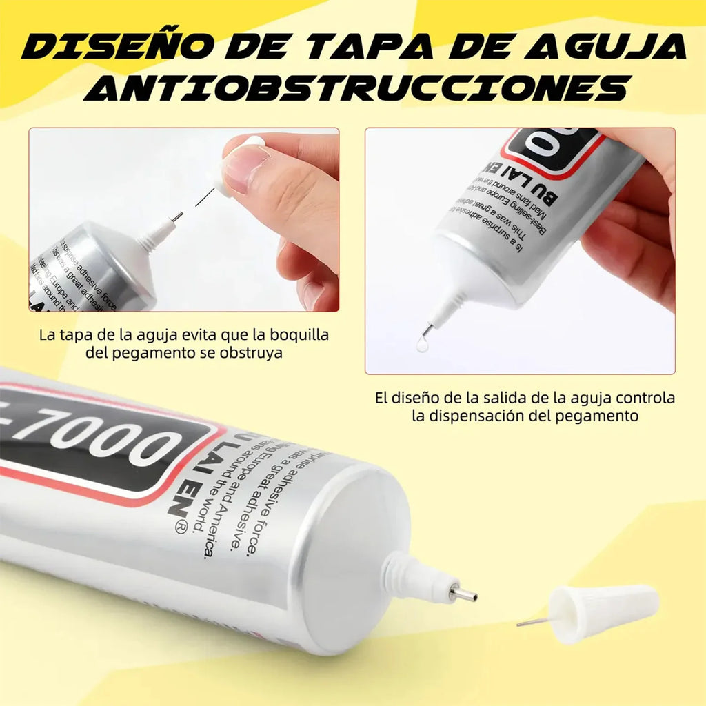 4-pack B-7000 Super Glue, a craft adhesive suitable for electronics, jewelry, crafts, books, fabrics, and more 15ml/50ml/110ml.