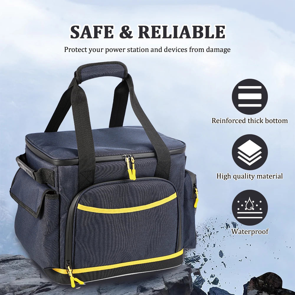 1pc New Camping Power Supply Storage Bag - Travel Dustproof, Waterproof Outdoor Power Supply Portable Organizer Bag