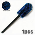 Car Alloy Wheel Cleaning Brush Long Handle PP Bristles for Rim Gap Brake Dust Remover Auto Tire Washing Care Tools