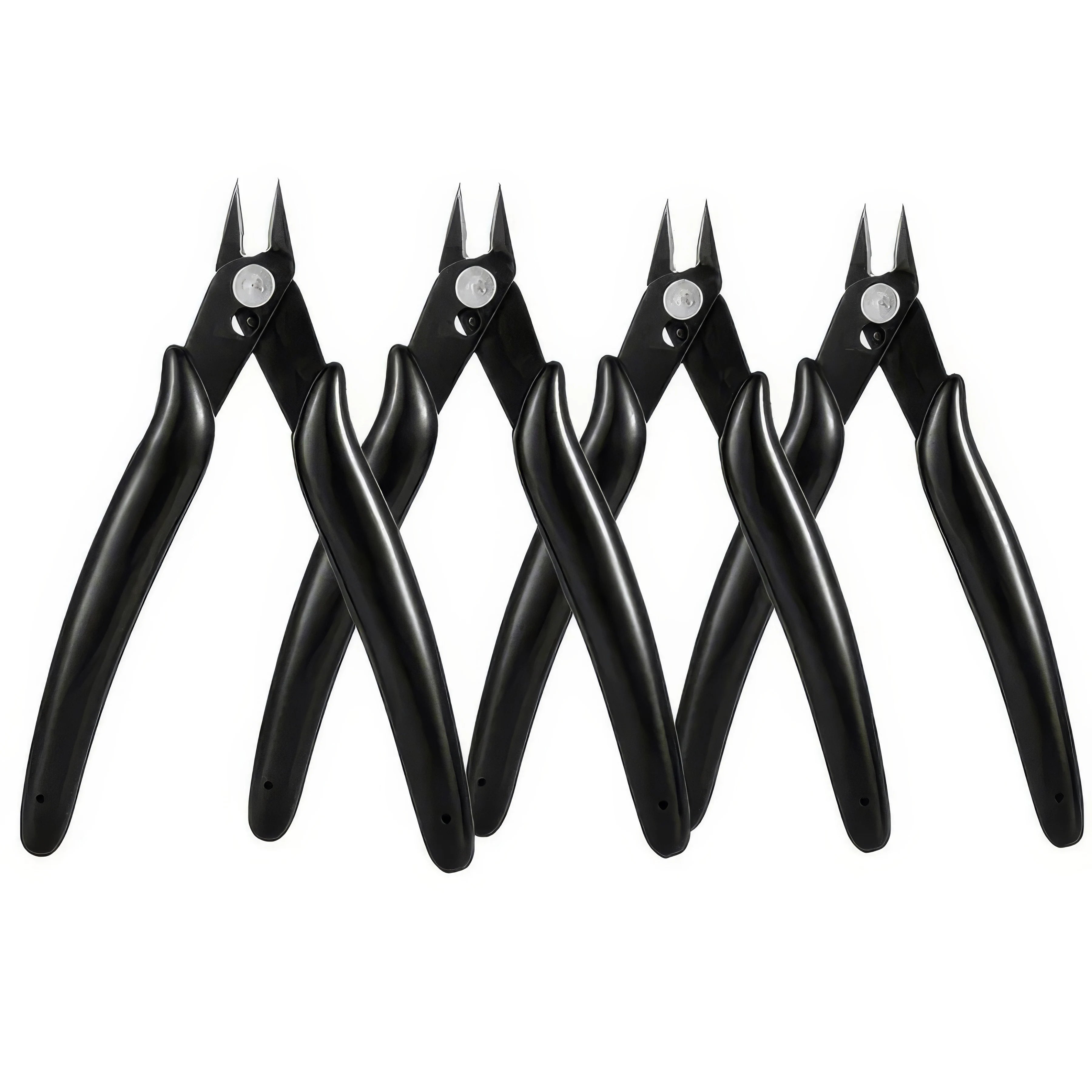 1/2 Piece Carbon Steel Wire Knife, Black in Color, Long-lasting and Sharp, Sturdy and Durable, Suitable for DIY and Jewelry