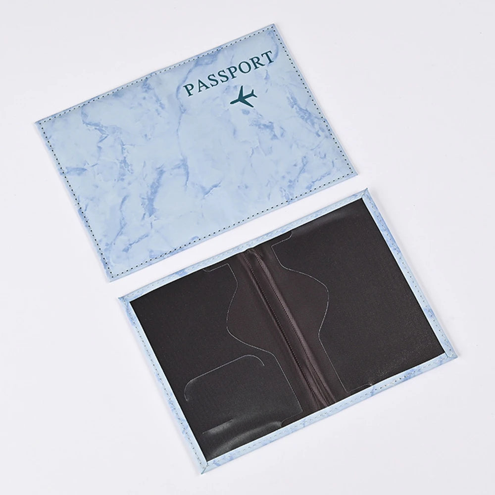 Customize Name Passport Cover Travel Wedding Passport Holder Organizer Personalized Black Initial Letter Printing Passport