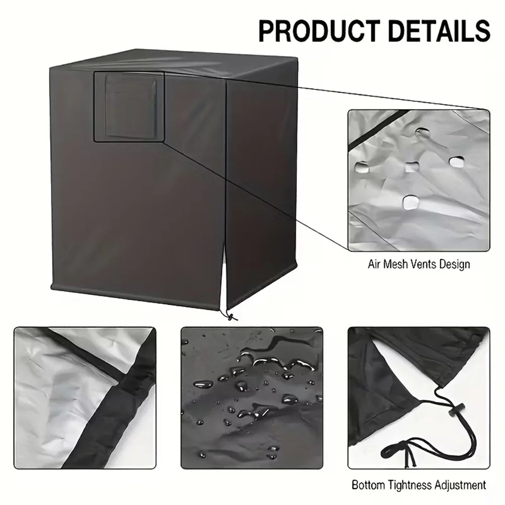 Outdoor Standalone Air Conditioning Cover — Waterproof, Dustproof, UV-Resistant, Outdoor Air Conditioning Unit Protective Cover.
