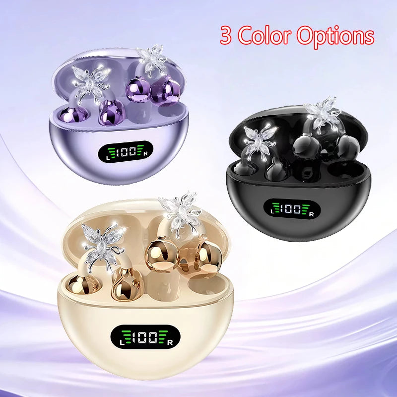 Wireless Bluetooth Earphones, Ear Clip Earphones, Designed Specifically for Sports, Suitable for Exercise, Cycling, and Travel