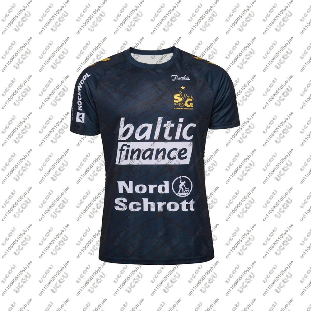 2025/26 Men Kids Hot Boys Clothes Team Home Male Top Away Sportswear F-Flensburg-Handewitt T Shirt Away Tee Gift Handball Jersey