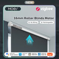 MOES Tuya Zigbee Smart Roller Blinds Motor 16mm Chargeable Window Shades Curtain For 17/25/28mm Tube Work with Alexa Google Home