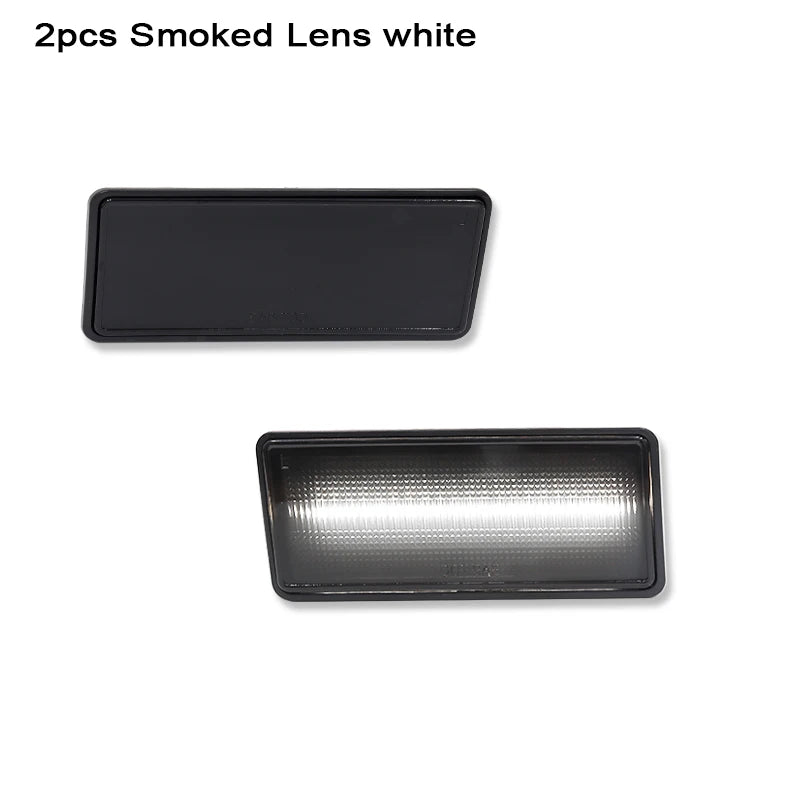 iJDM Smoked Lens Amber/Red Full LED Side Marker Light for 1974-1979 Chevy Corvette C3 Turn Signal Light, Parking Light T10 12V