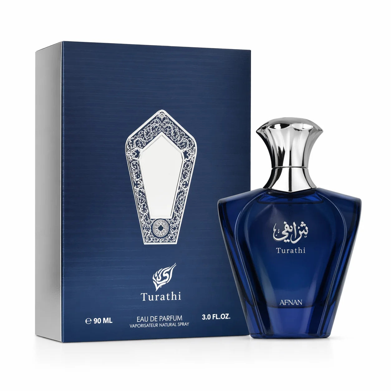 AFNAN TURATHI BLUE by Afnan Perfumes EAU DE PARFUM SPRAY, Arabian Sapphire Men’s Fragrance | Afnan Turathi Blue Fresh Citrus Woody Scent Perfect For Gifting