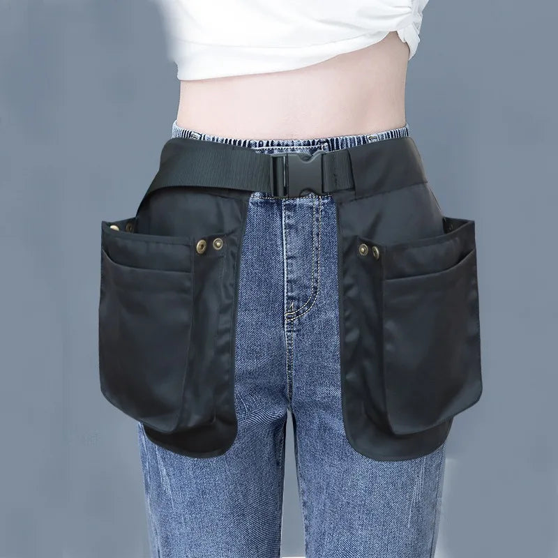 Sports Fashion Waist Bag with Multi-Pockets and Zipper Closure - Perfect for Outdoor Activities and Travel