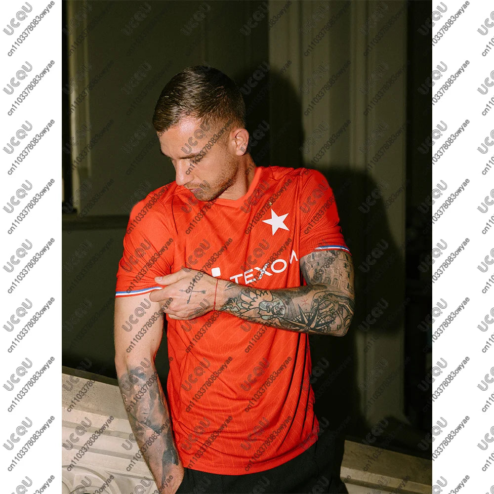 25-26 2025 Mens Kids Boys P-Polish Breathable Football Jersey Top W-Wista K-Kraków Adult Home Jersey Soccer Sport Away Game Male