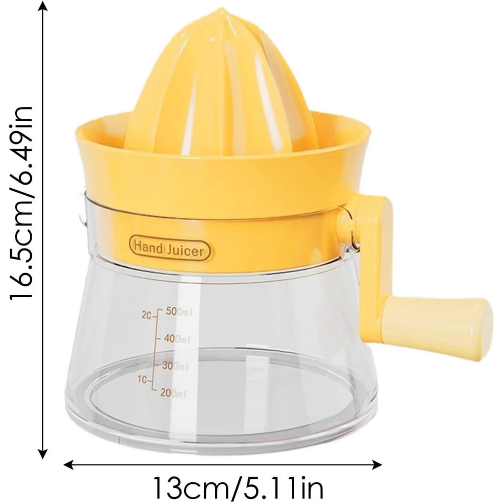 Manual juicer - Home lemon juicer, hand-cranked fruit juicer, labor-saving manual juicer, suitable for oranges, lemons, celery,