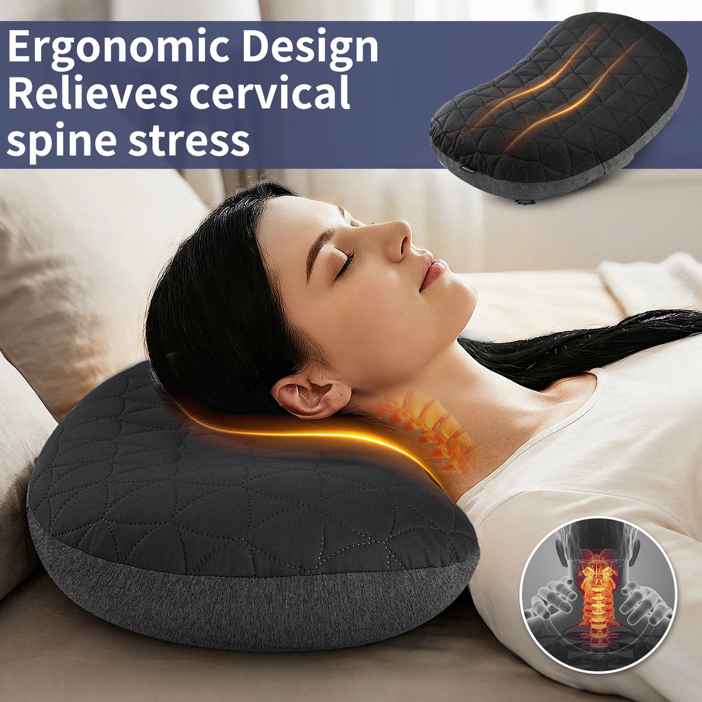 MAPLEAF Inflatable Camping Pillow Portable Neck Pillow Ergonomic Support Adjustable Firmness Neck Support Ultralight Outdoor