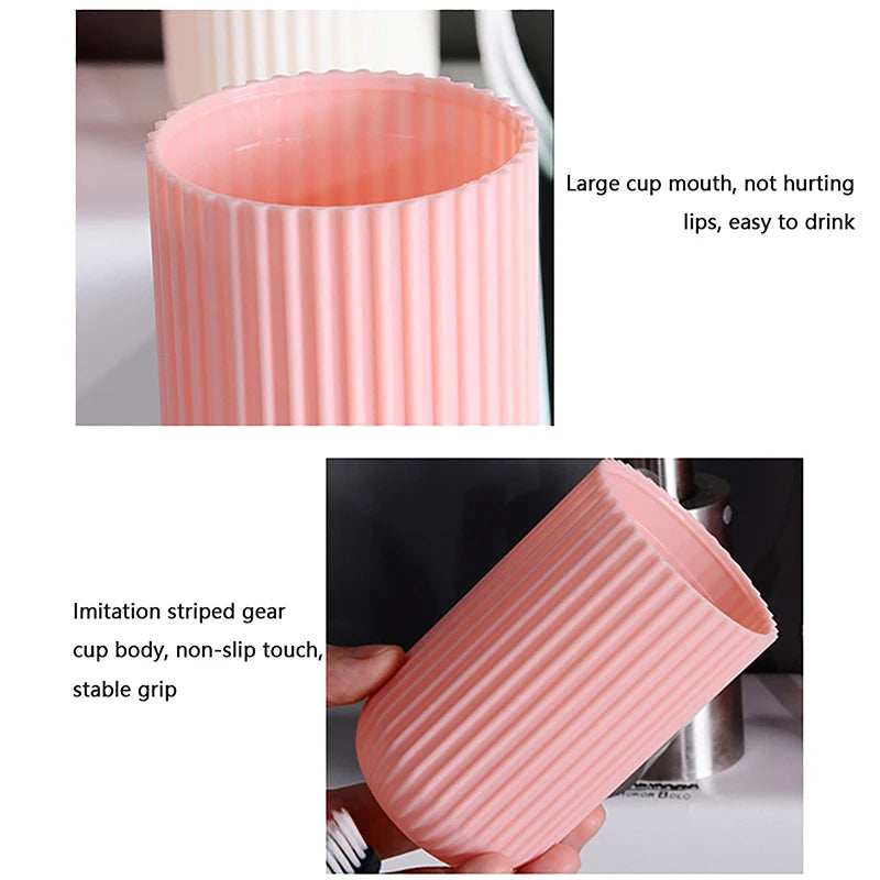 Travel Portable Toothbrush Cup Bathroom Toothpaste Holder Storage Case Organizer Toiletries Storage Cup Creative Economic Box