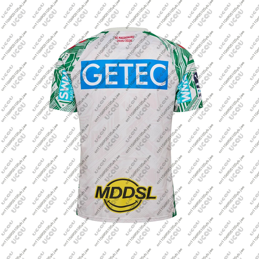 2025/26 Men Kids Hot Clothes Team Home Male Top Away Sportswear M-Magdeburg Home T Shirt Away Tee Gift Handball Jersey