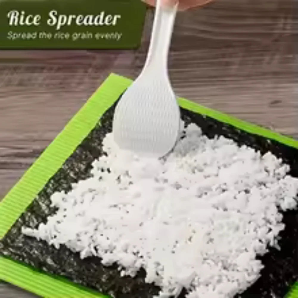Premium Silicone Sushi Making Kit - Rolling Mat for Beginners and Kids, 8.6 X 7.8 Inch