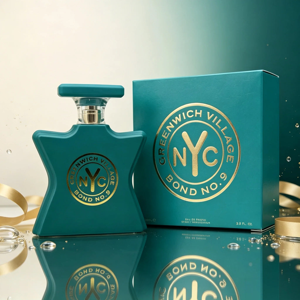 Long Lasting Greenwich Village Unisex Perfume Bond No.9 Fresh Citrus Woody Scent Matte Teal Star Bottle Luxury Matching Gift Box 100ml
