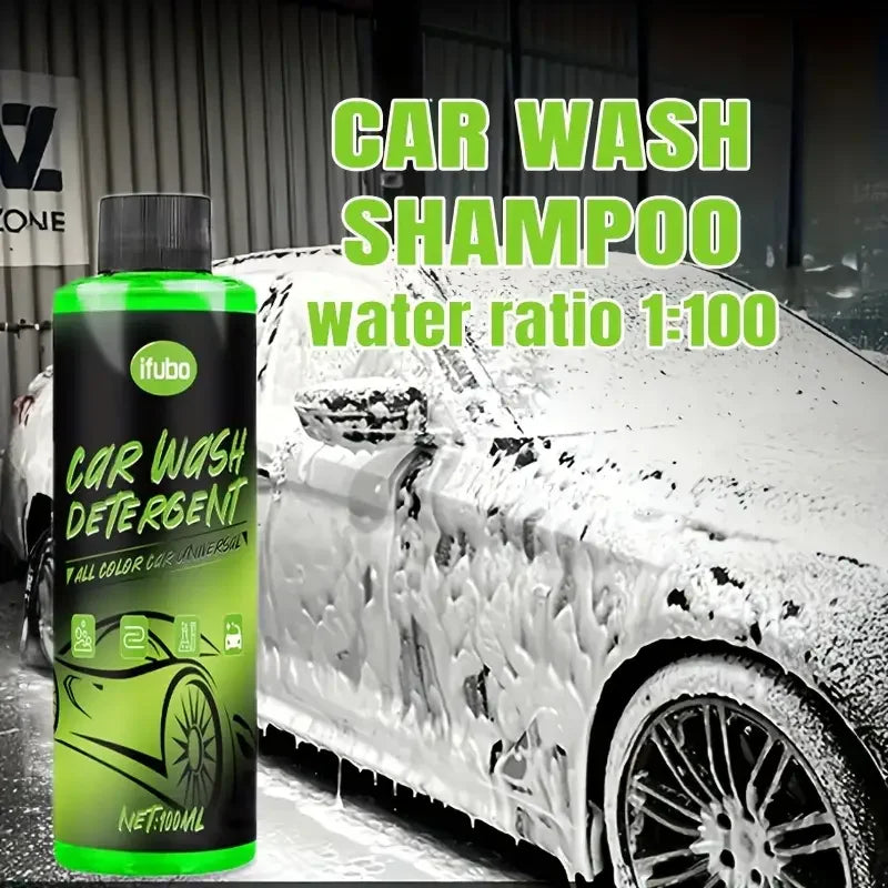 100ml Car Wash Liquid, 1:100 High Concentration Car Wash Foam, Paint Surface Insect Glue Bird Droppings Cleaner, Car Mud Remover