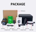 BOAYAL Laser Level Self Leveling 3x360° 3D 12 Green Cross Line for Construction 4000mAh Rechargeable battery Remote Controller