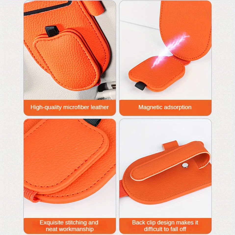 Cat Ear Car Sun Visor Organizer Multi-function Clip Fashion Glasses Card and Space-saving Compact Car Accessories