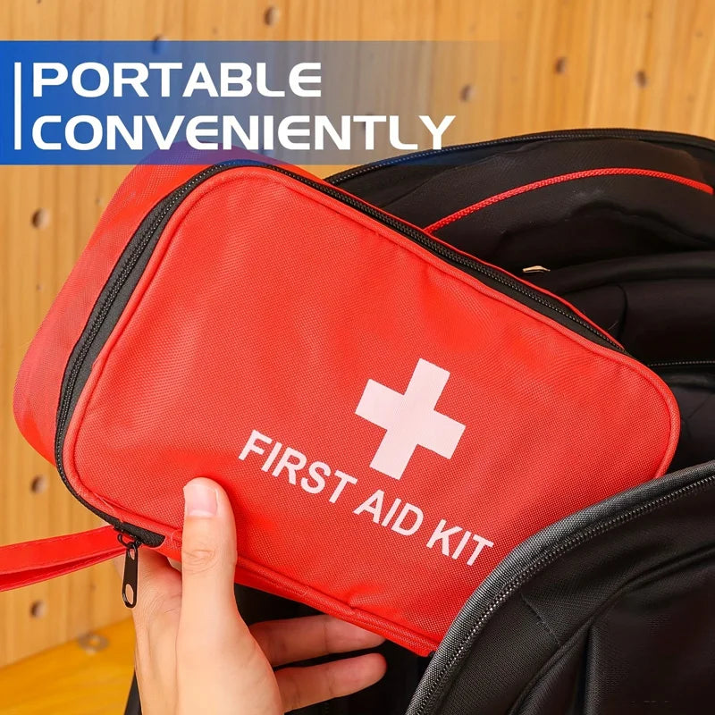 Family Car Travel First Aid Kit 198 Pieces First Aid Kit for Home, Car, Travel, Business, Survival, Office, Camping, Hiking, Boa