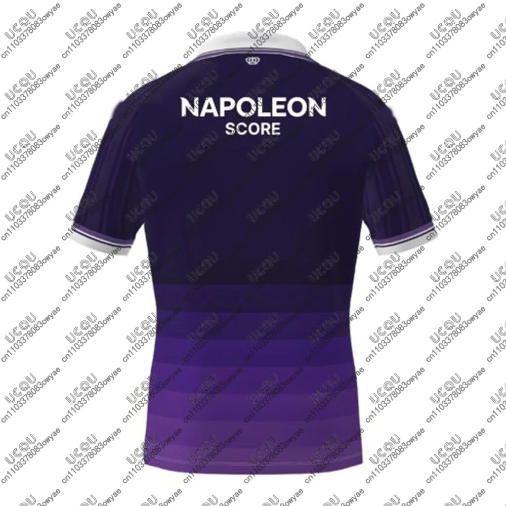 2025-26 Mens Kids Boys Football Jersey Top Adult Male Home Summer Soccer Anderlecht Sports Away Game Gift Polo Quick-drying