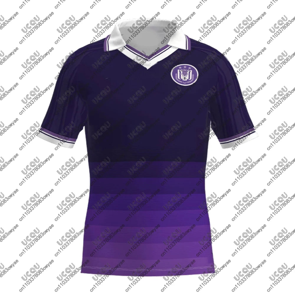 2025-26 Mens Kids Boys Football Jersey Top Adult Male Home Summer Soccer Anderlecht Sports Away Game Gift Polo Quick-drying