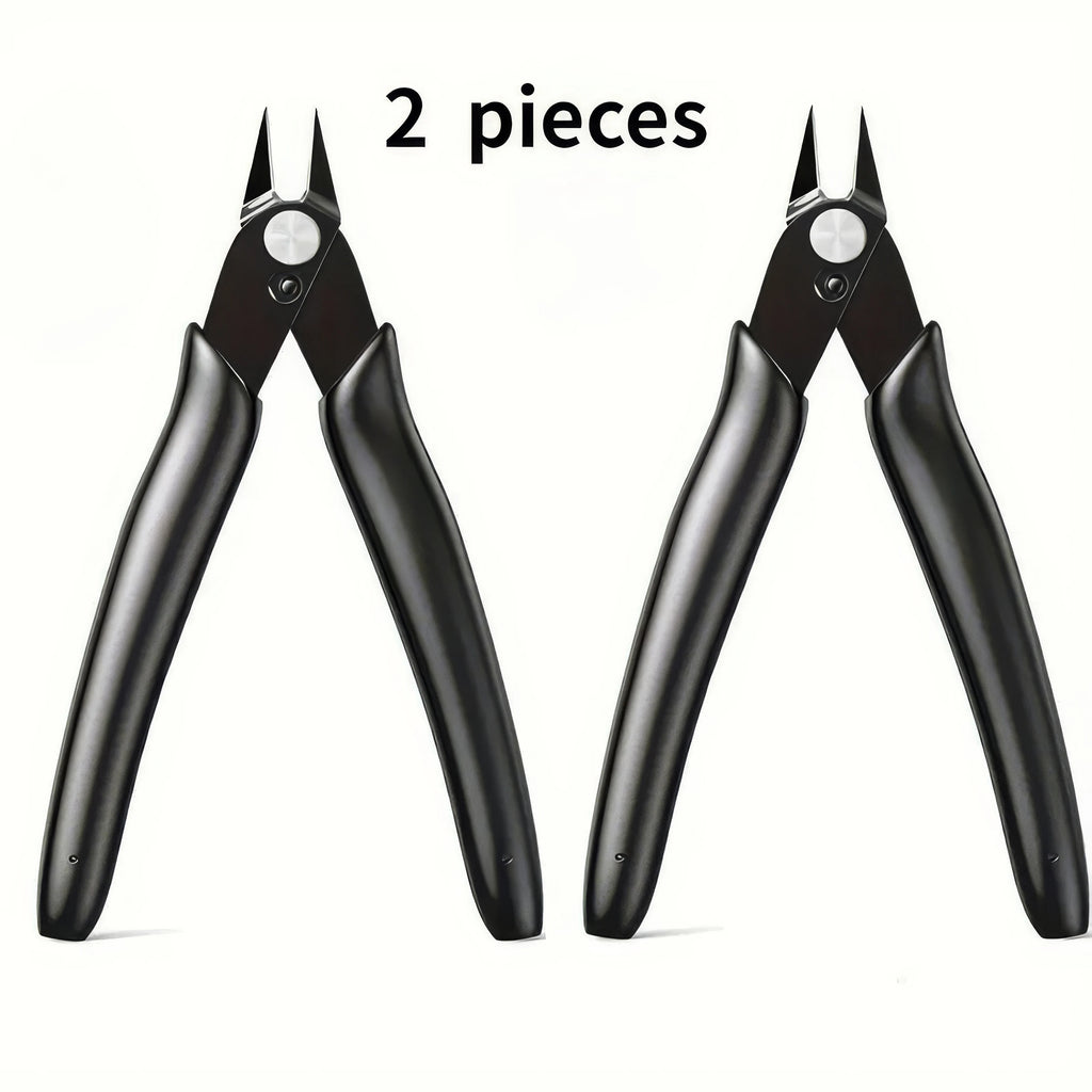 1/2 Piece Carbon Steel Wire Knife, Black in Color, Long-lasting and Sharp, Sturdy and Durable, Suitable for DIY and Jewelry