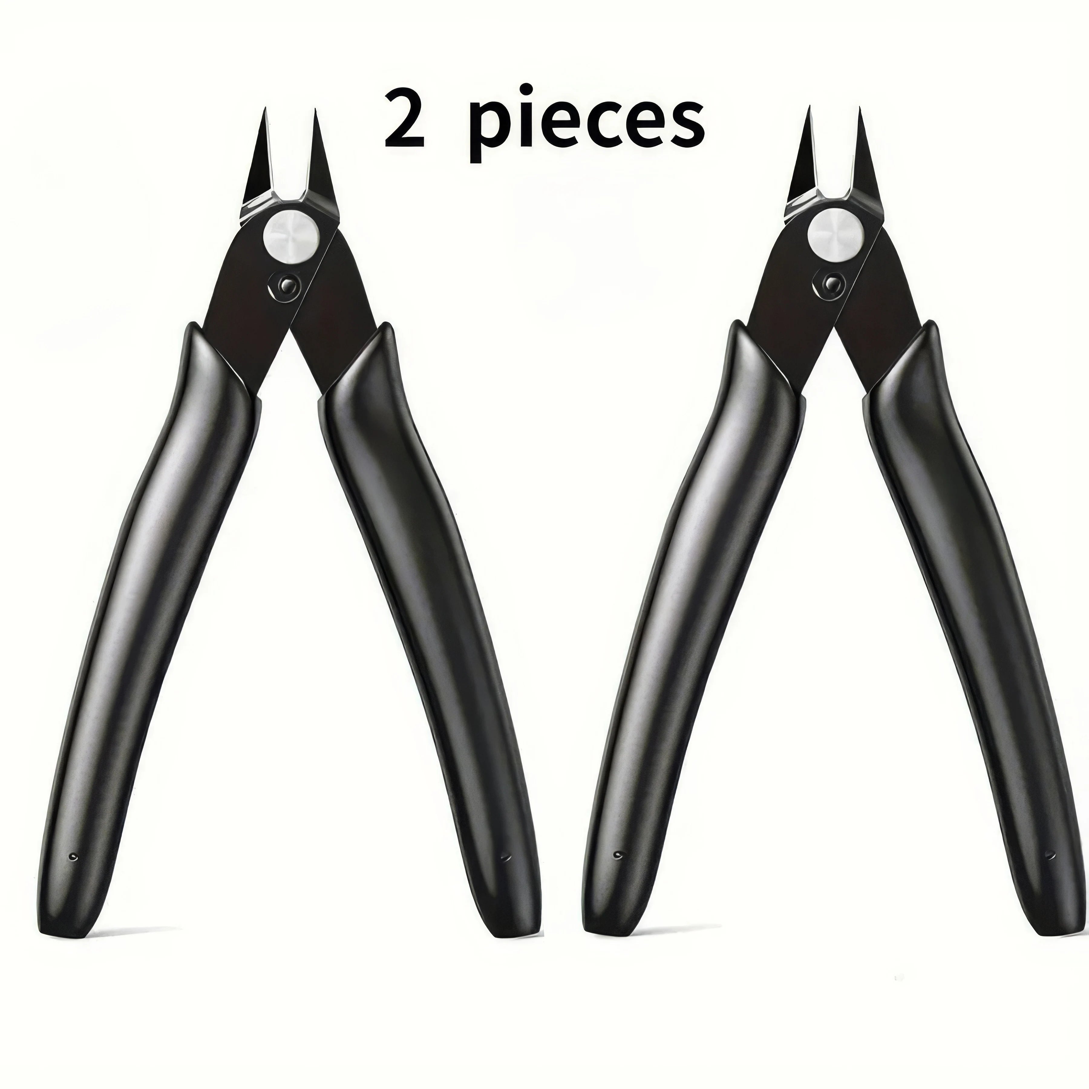 1/2 Piece Carbon Steel Wire Knife, Black in Color, Long-lasting and Sharp, Sturdy and Durable, Suitable for DIY and Jewelry