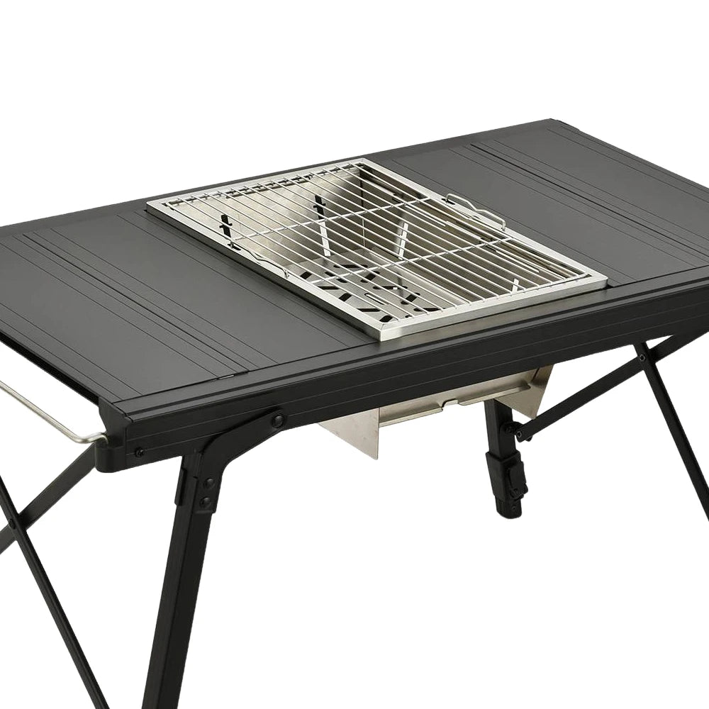 Pandatour Outdoor Camping IGT BBQ Folding High Firepower Stainless Steel Grill Barbecue  Picnic Grill Stand Easy Equiped