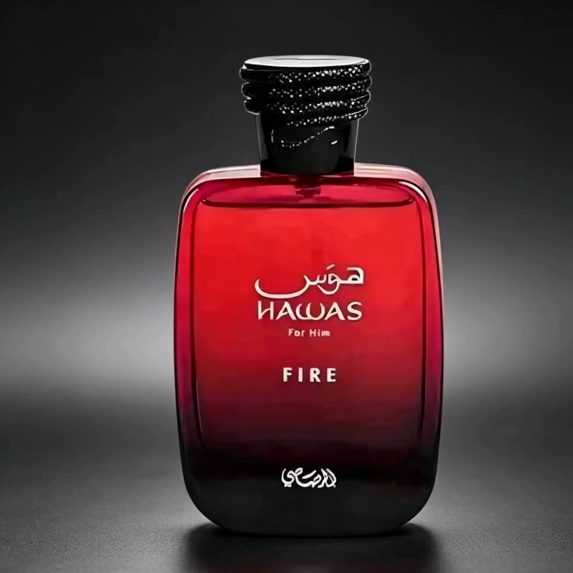 Rasasi Hawas Fire EDP 100ML: Intense Spicy Scent for Men, Long-Lasting Masculine Perfume