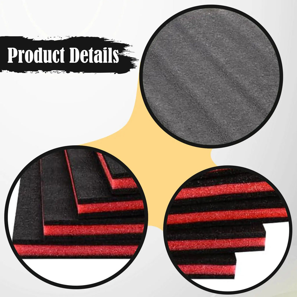 5Pcs Toolbox Foam Inserts Anti-Slip Tool Box Liners  Shock Absorbing Protection Foam Pads for Tool Storage Crafts Organization
