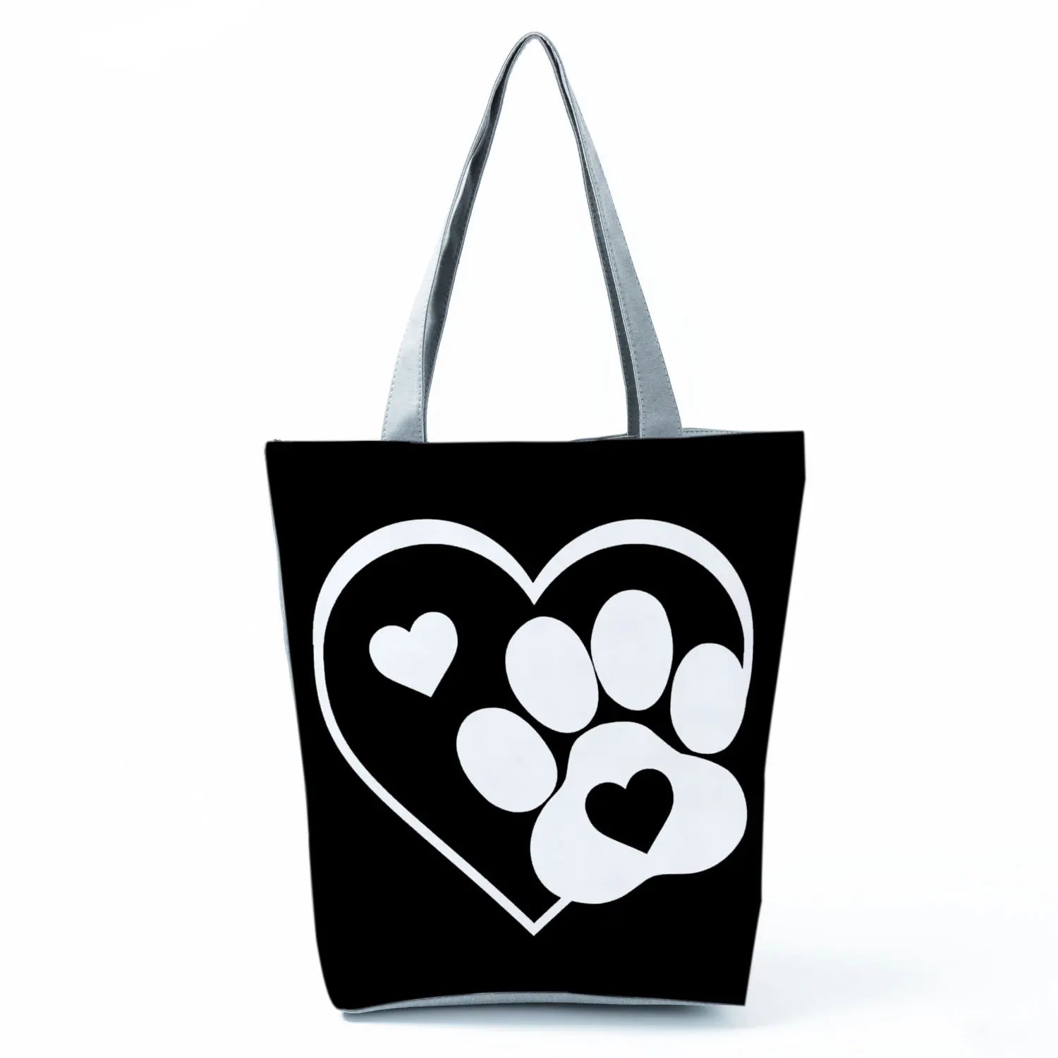 Fashion Dogs Paws Handbags Printed Love Dogs Shopping Bag Casual Women Shoulder Bag Summer Kawaii Female Tote Travel Beach Bag