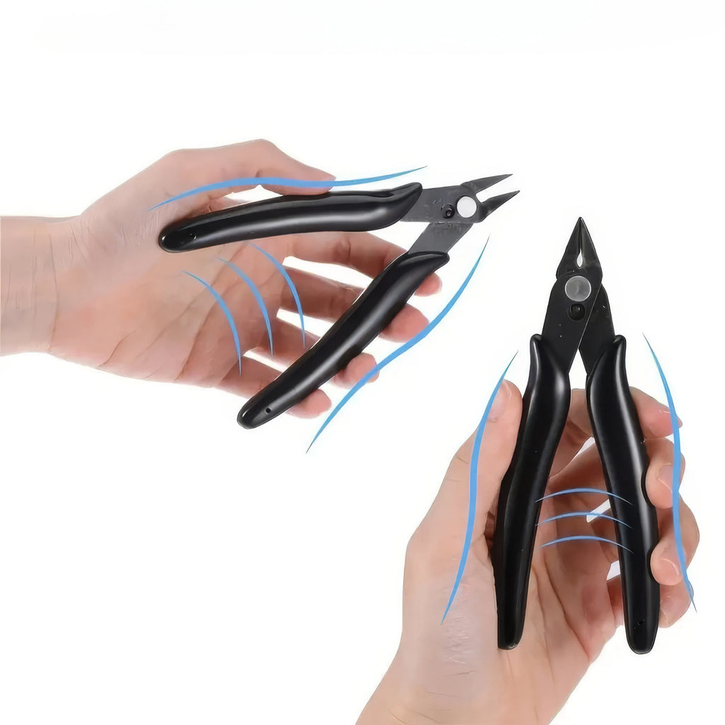 1/2 Piece Carbon Steel Wire Knife, Black in Color, Long-lasting and Sharp, Sturdy and Durable, Suitable for DIY and Jewelry