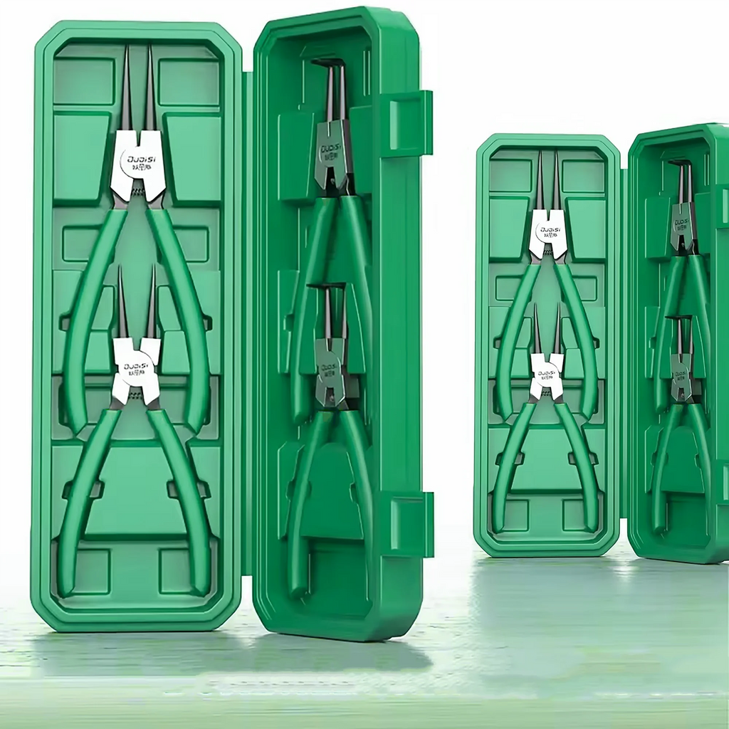 4pcs Multifunctional Circlip Pliers Set, Internal & External Retaining Ring Pliers for Industrial & DIY Use