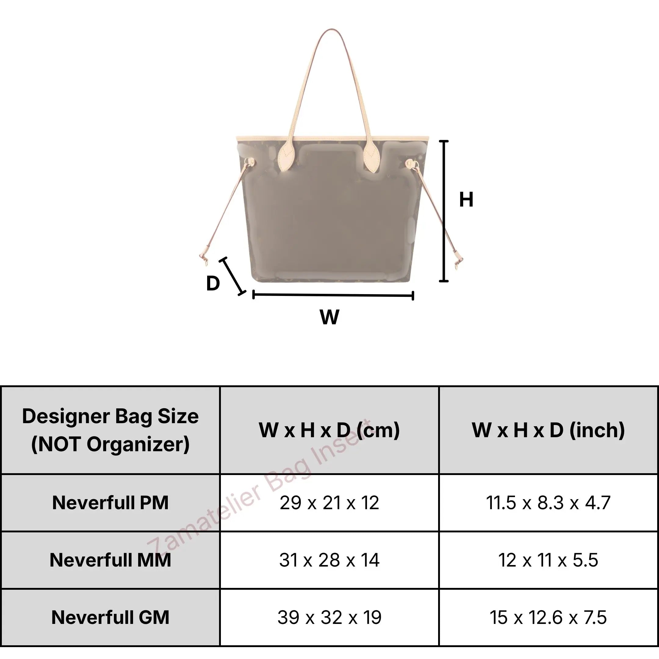 Fit for Neverfull PM/MM/GM, Tote Bag Organizer Insert Felt Liner, Felt Purse with Water Bottle Holder Shopping Bag  Base Shaper