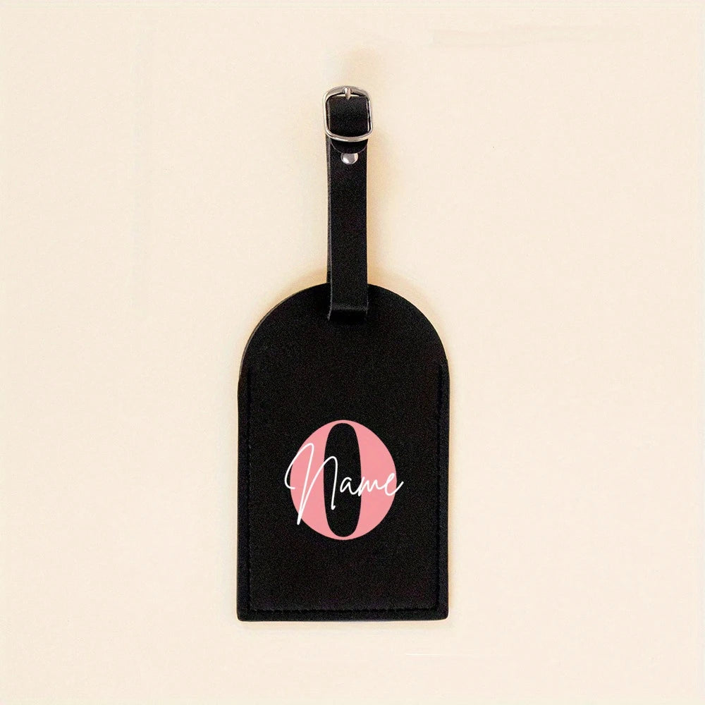 Monogram Luggage Tag for Suitcase Baggage Handbag Tags Travel Bag Label Tag Initial with Name Personalised Gift